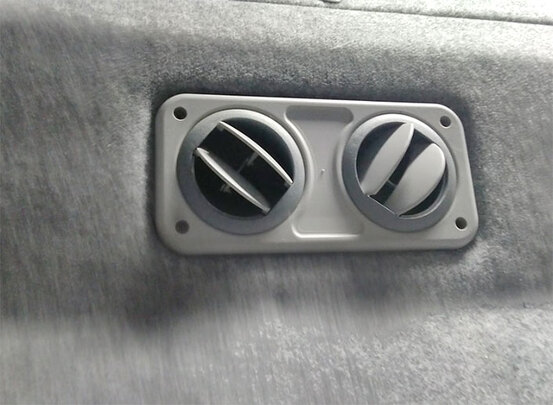 Дефлекторы штатной системы вентиляции