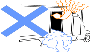 Держите открытыми двери, как можно меньше.