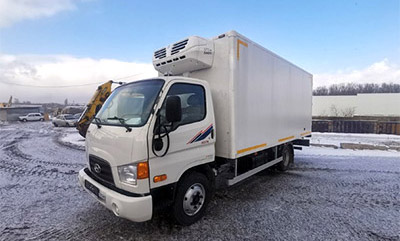 Установка итальянского рефрижератора Zanotti SFZ-248R750D на автомобиль Hyundai HD-78